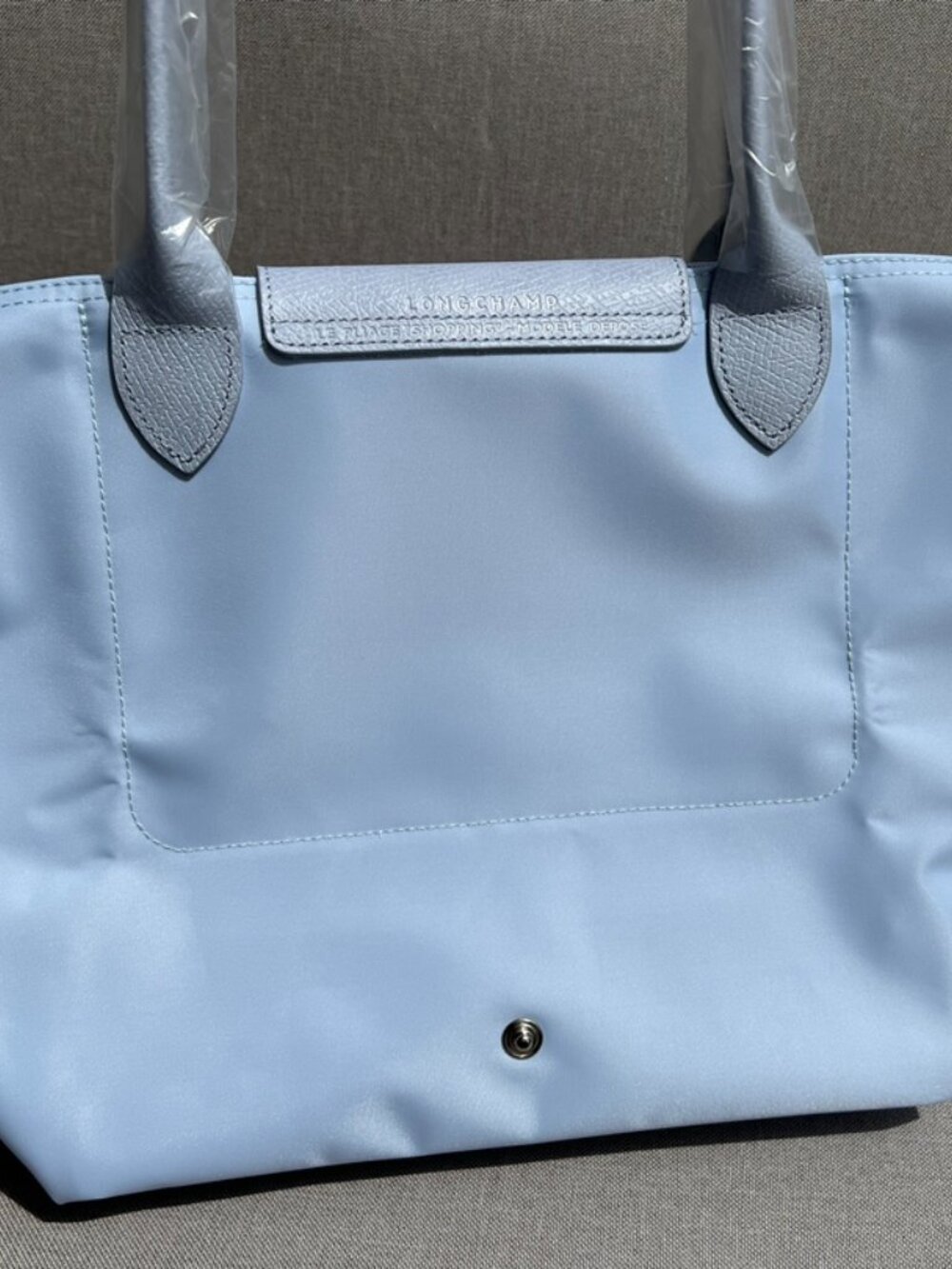 Longchamp Le Pliage Energy Tote Bag Light Blue - Picture 3 of 9